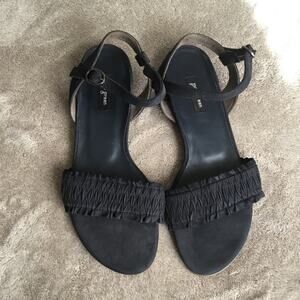 Paul Green Charcoal Ankle Strap Sandals